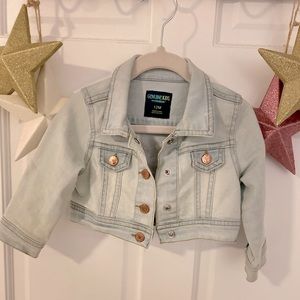 Oshkosh 12 month denim embroidered jacket